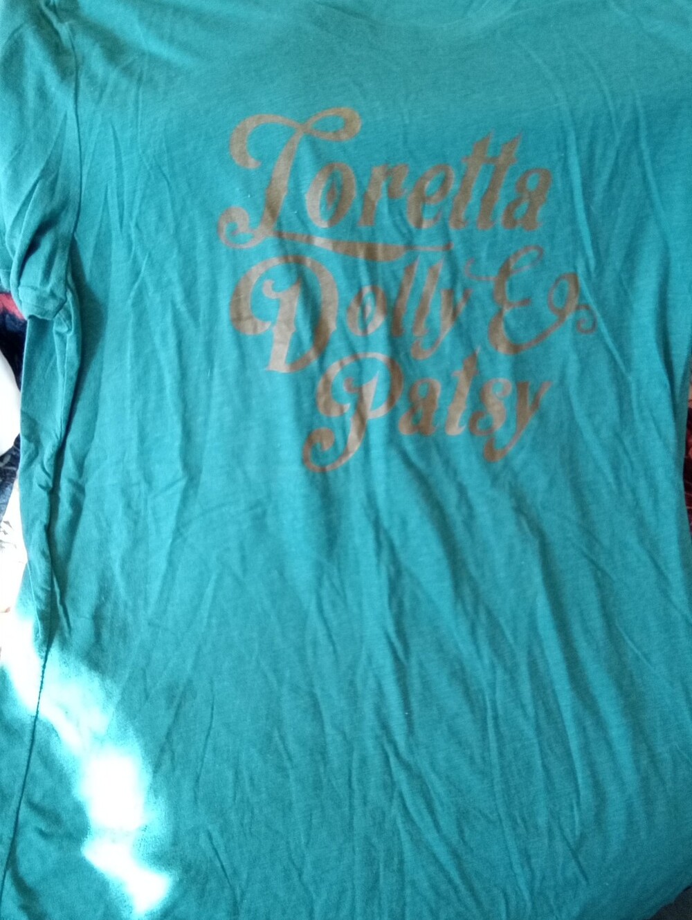 #678 Loretta Dolly & Patsy Graphic Tee in Teal